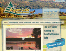 Tablet Screenshot of conesuslakecampground.com